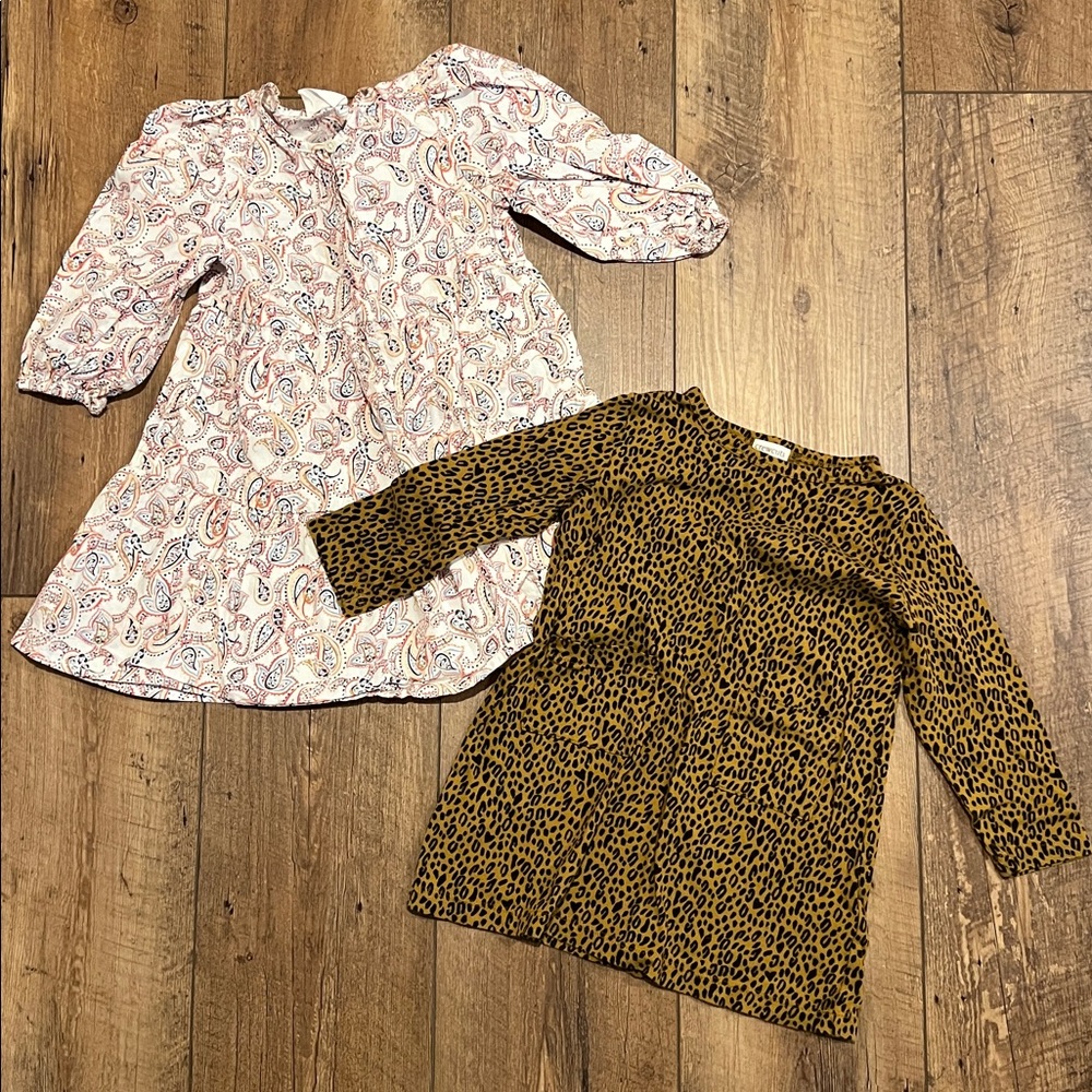 J. Crew Crewcuts Toddler Girl Long Sleeve Dress Bundle, size 2